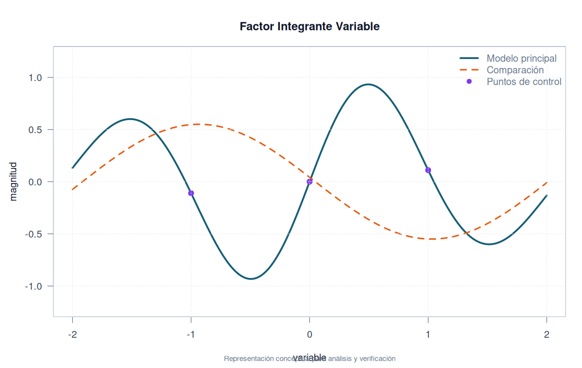 Factor integrante μ(x) como peso de la ED