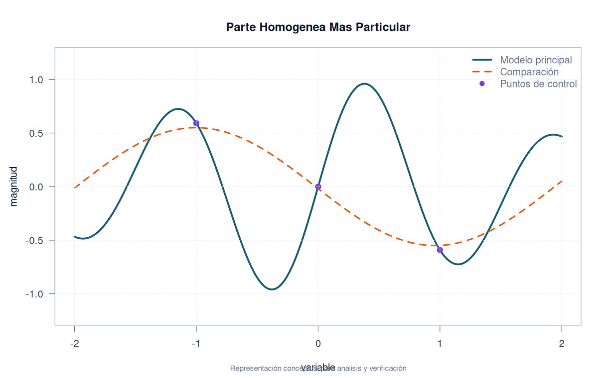Suma de la homogénea y la particular